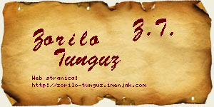 Zorilo Tunguz vizit kartica